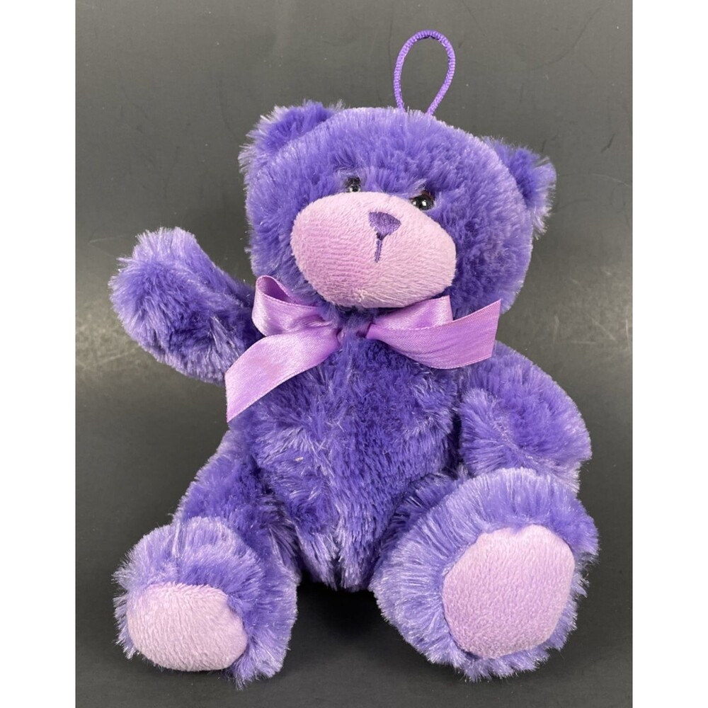 First & Main Tender Purple Bear Plush Stuffed Animal 8” Reg No. PA-5420(RC)